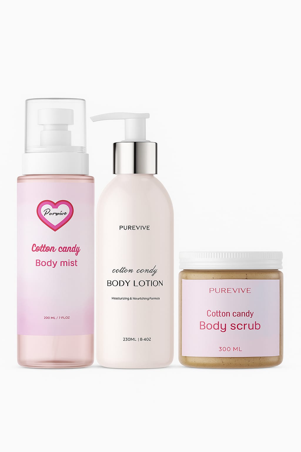 Body care bundles (Lotion+body mist+creamy scrub)