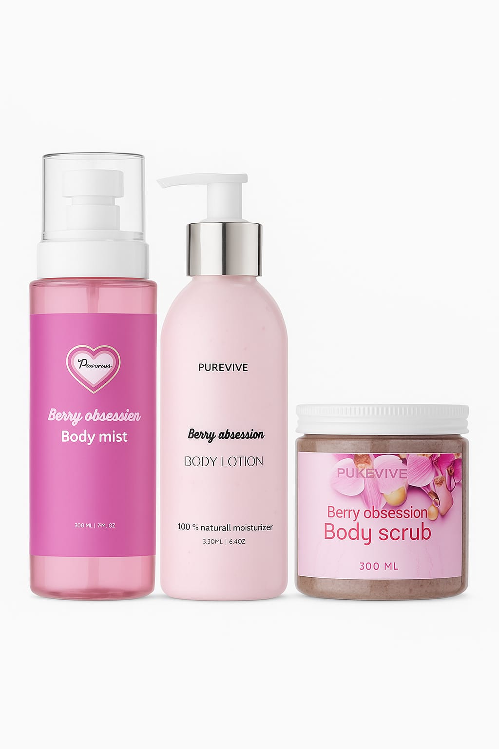 Body care bundles (Lotion+body mist+creamy scrub)